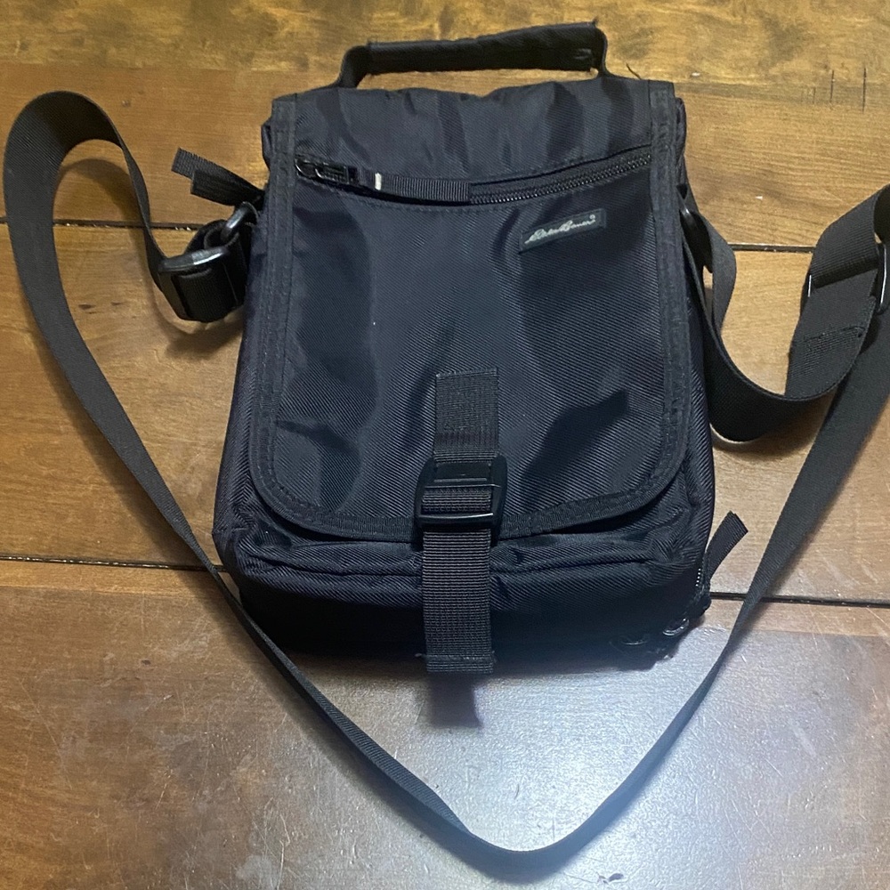 Eddie Bauer Black Crossbody Travel Bag